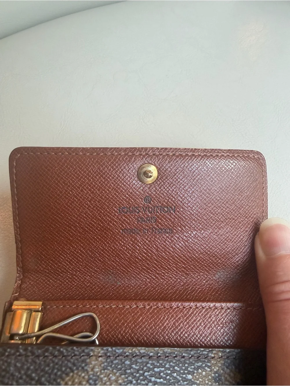 Authentic Louis Vuitton Classic Monogram Key Holder Vintage